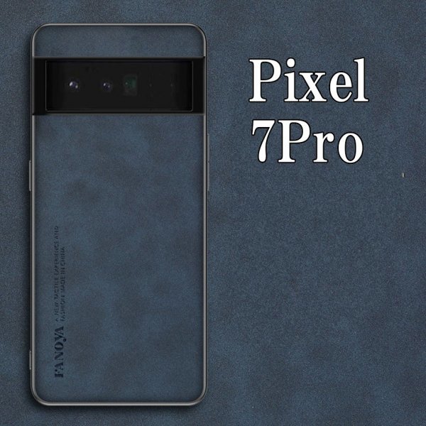 ピクセル Pixel 7Pro ケース ネイビー カバー おしゃれ 耐衝撃 TPU レザー 革 グーグル Google メンズ ome-r1-navy-7pro_画像1