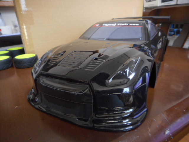 ★★1/10 タミヤ GT-R R35 ボディ タイヤ付 Tamiya Nissan GT-R ニスモ★★_画像1