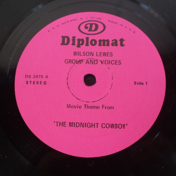 L06/LP/JAZZ/Wilson Lewes Group & Voices Movie Theme From 'The Midnight Cowboy' / Raindrops Keep Fallin' On My Head