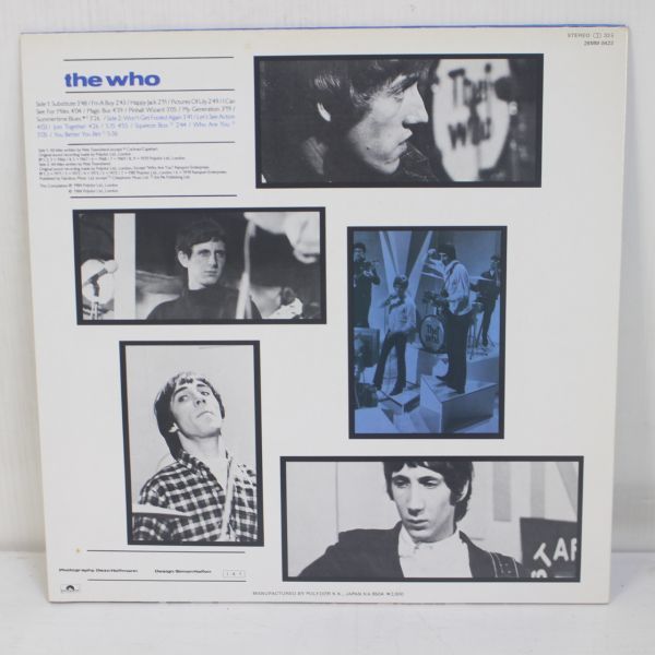 L07/LP/The Who - The Singles/ザ・フー　シングルコレクション_画像2