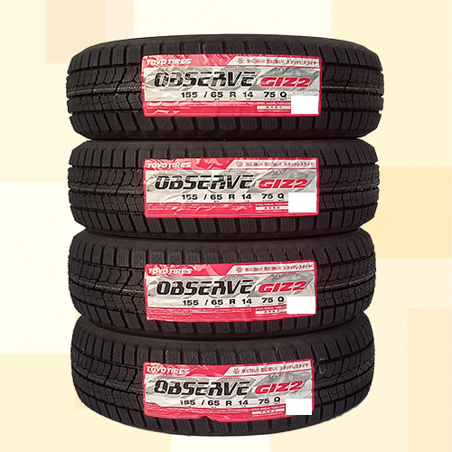 155/65R14 75Q スタッドレスタイヤ TOYO トーヨー OBSERVE GIZ2 23年製 正規品 送料無料 4本税込 \20,800より 1_画像1