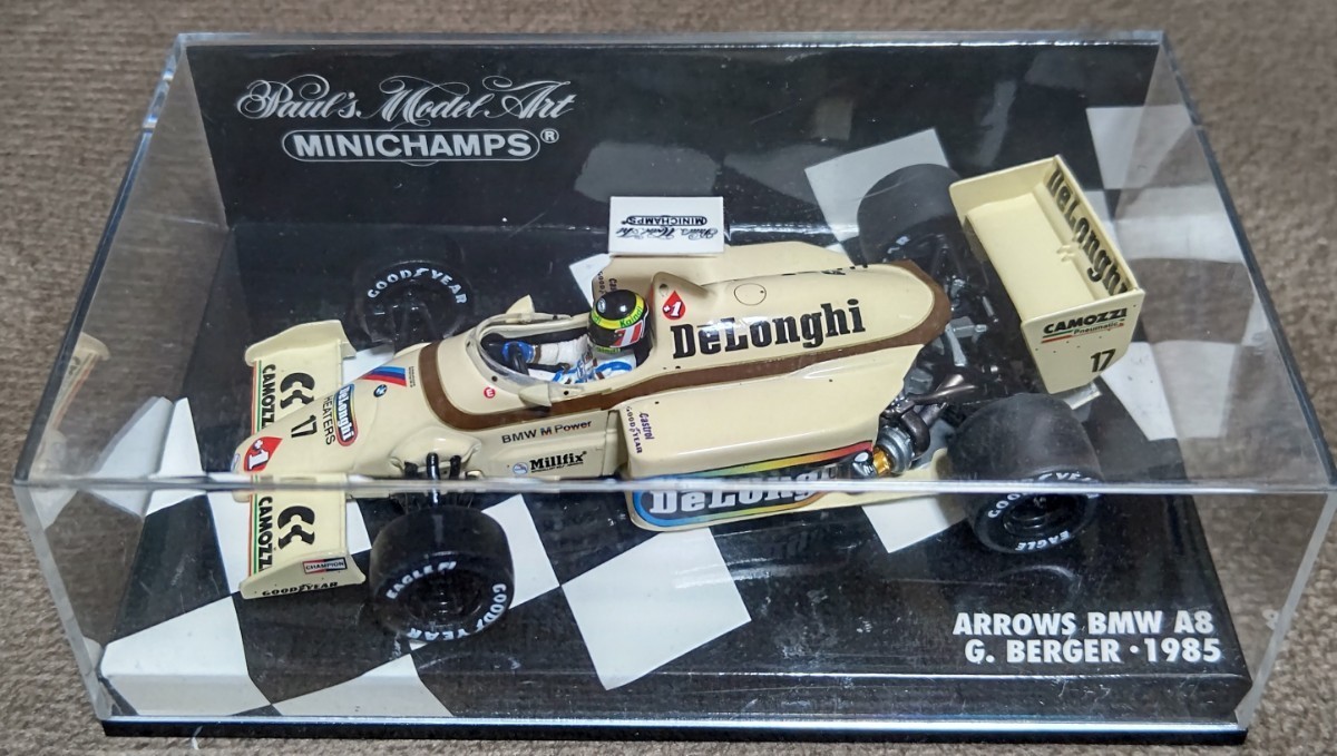 ミニチャンプス PMA 1/43 アロウズ・A8・BMW 1985 ゲルハルト.ベルガー MINICHAMPS ARROWS・BMW 1985 GERHARD.BERGER_画像3