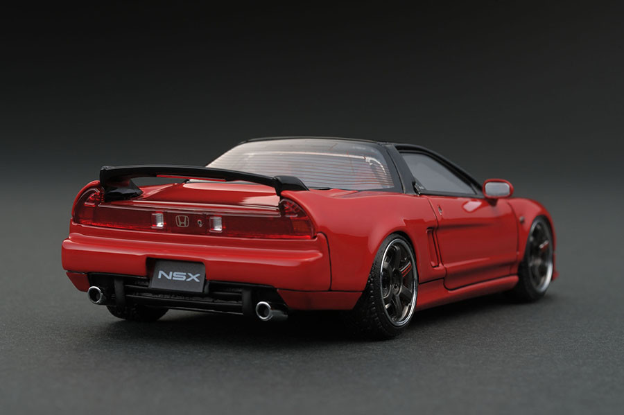 ignition model ignition model IG0934 1/43 Honda NSX(NA1)Red carbon bonnet *18 -inch wide wheel installation breaking the seal goods that time thing 