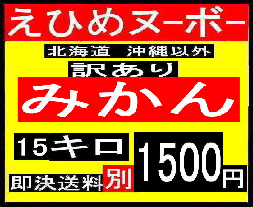 CN えひめヌーボー　みかん　訳あり　15キロ_画像1