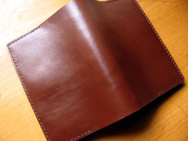 (b41) cow cow leather library book@ for book cover choko rate brown group W245mm hand ..