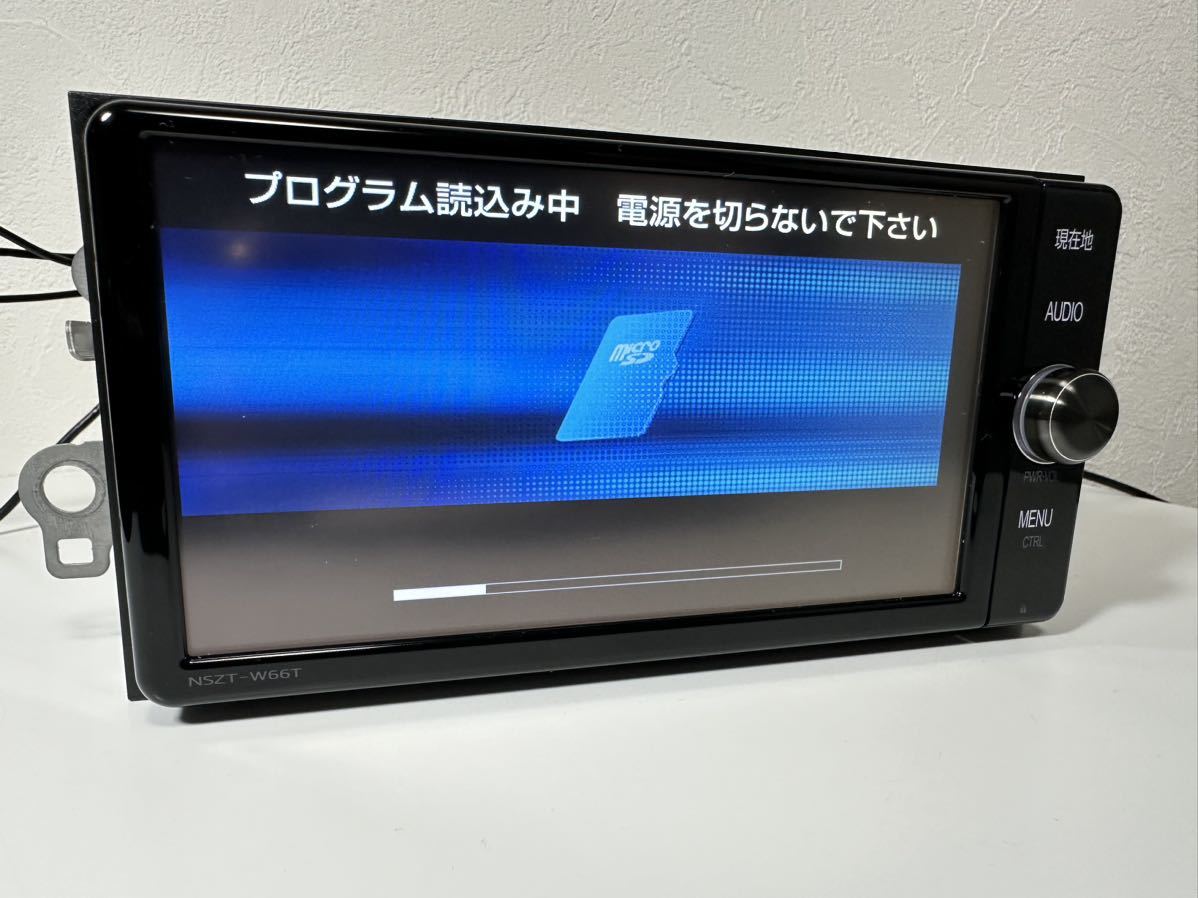 ★トヨタ純正★NSZT-W66T★地図データ2018年版★TV/Bluetooth/WiFi/CD/DVD/WMA:MP3 SD T-connect フルセグナビの画像1