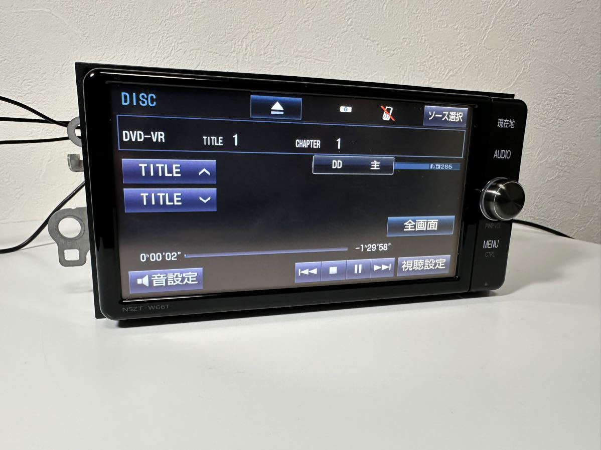 ★トヨタ純正★NSZT-W66T★地図データ2018年版★TV/Bluetooth/WiFi/CD/DVD/WMA:MP3 SD T-connect フルセグナビの画像6