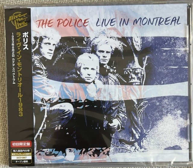 新品【国内CD】ポリス ライヴ・イン・モントリオール1983 POLICE Live In Montreal IACD10667_画像1