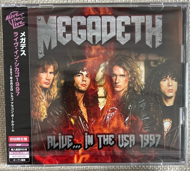 新品【国内2CD】メガデス アライブ... イン・ザ・USA 1997 MEGADETH Alive... In The USA IACD10552 マーティ・フリードマン_画像1