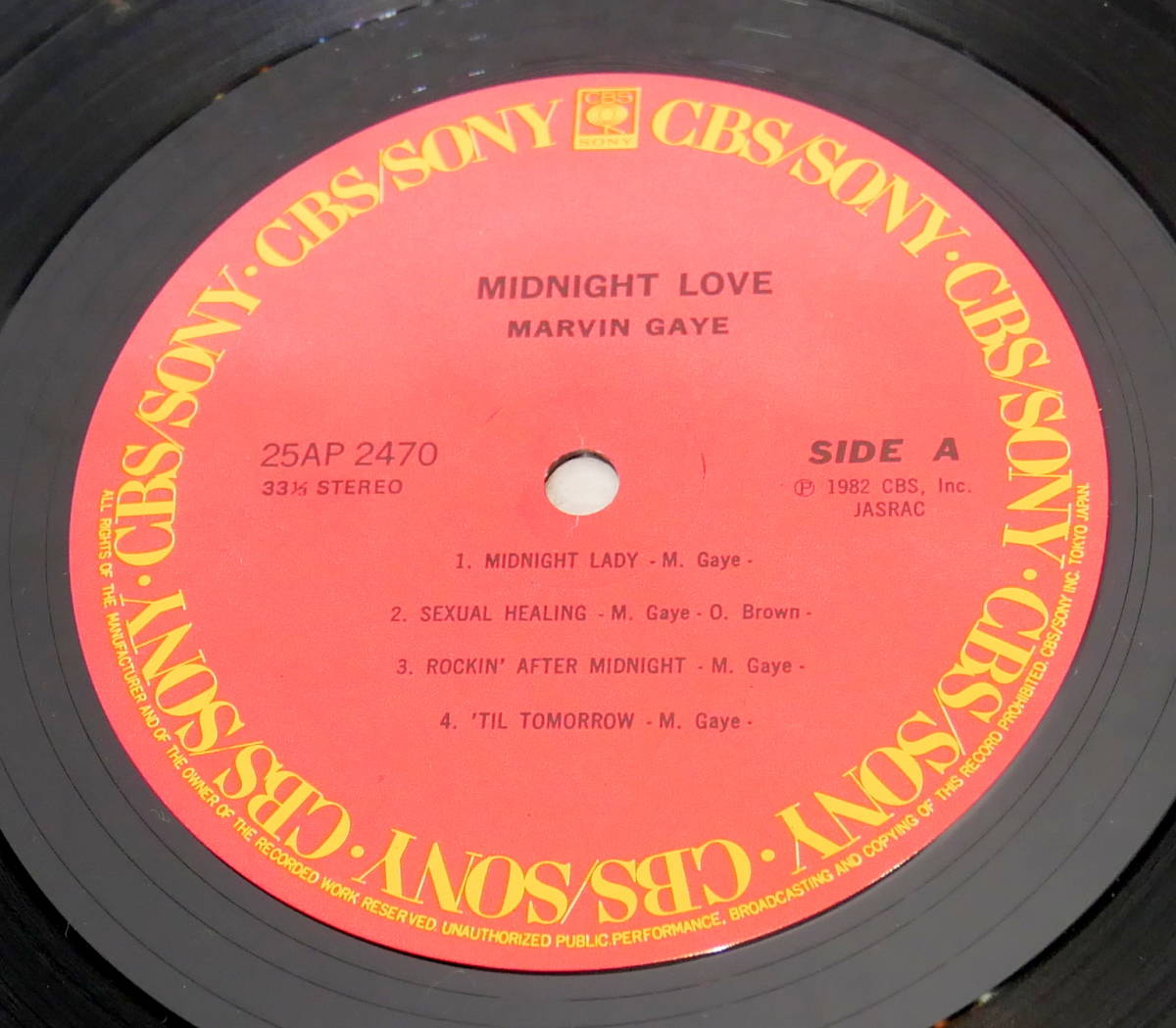 ▲(R512-B353)LPレコード マーヴィン・ゲイ MARVIN GAYE/ミッドナイト・ラヴ_画像3