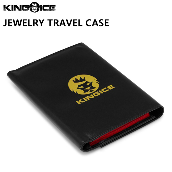 キングアイス King Ice ジュエリー トラベルケース ブラック Jewelry Travel Case ネックレス用 ピアス用 リング用 指輪用 持ち運び可能