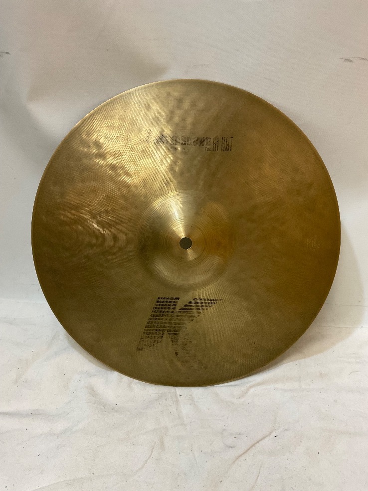 u53332 中古 ジルジャン K.zildjian MASTER SOUND HI-HAT Top 14' ヒビ有 重さ1.14kgの画像1