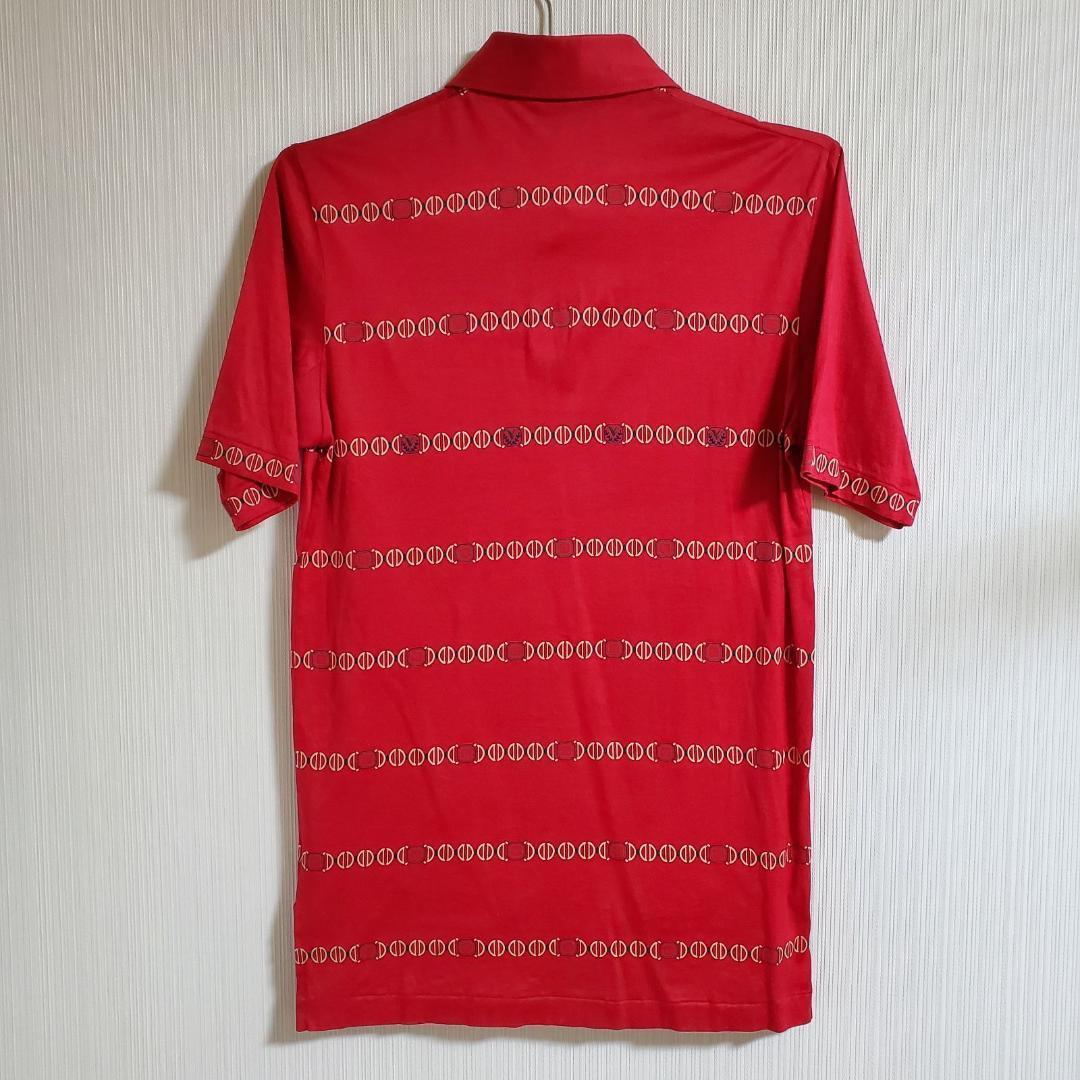 Munsingwear マンシングウェア ポロシャツ レッド RED 赤 ロゴ DESCENTE デサント【k450】_画像3