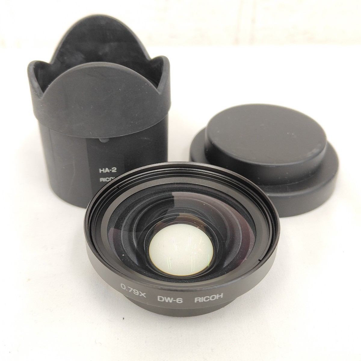 RICOH ワイドコンバージョンレンズ カメラレンズ 0.79× DW-6 リコー HA-2 カメラアクセサリー レンズ ワイド コンバージョン 巾着 SC_画像1