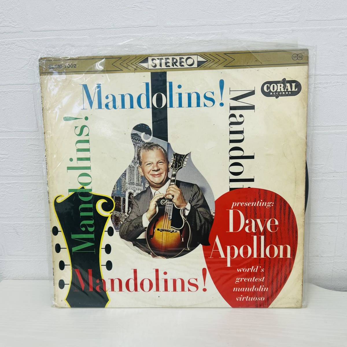 LP レコード Mandolins Dave Apollon デイブ・アポロン CORAL RECORDS コーラルレコード ヘンリー・ジェローム楽団 IH_画像1