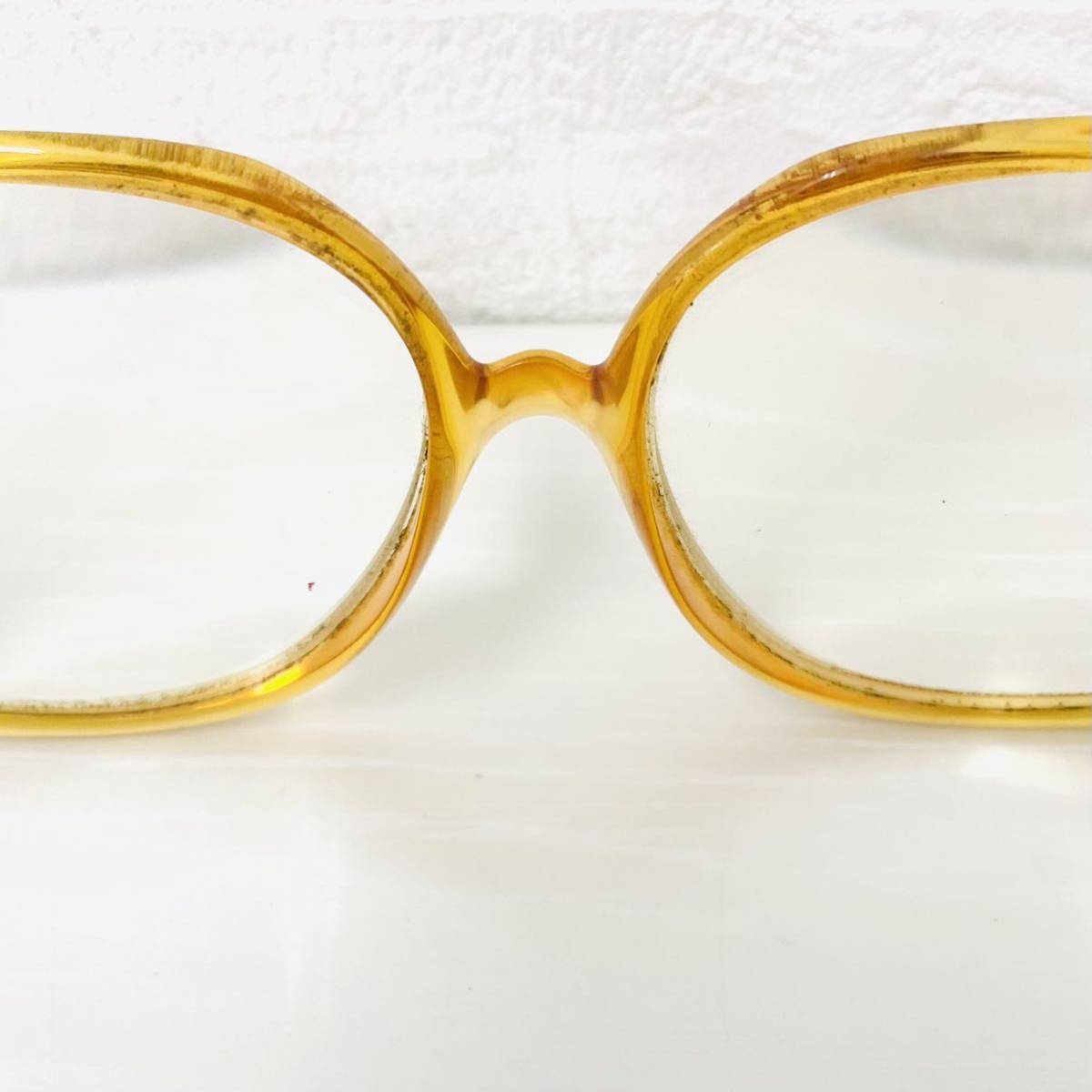 25 Christian Dior クリスチャンディオール CD ディオール メガネ 眼鏡 めがね メガネフレーム 度入り フルリム 54□14 ヘキサゴン NK_画像5
