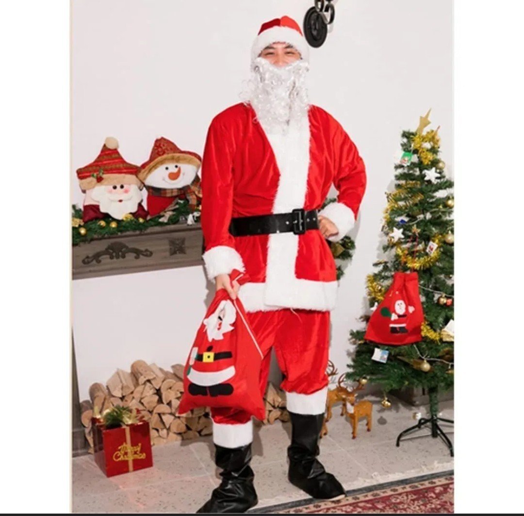 サンタクロース コスチューム コスプレ クリスマス サンタ 大人用 フリーサイズ_画像2