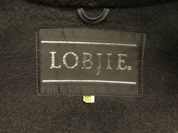 10【 LOBJIE 】ロングコート カシミア40％ 9号 ファー付き 洋服 防寒 ファッション 100_画像6
