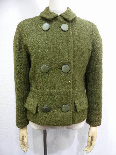 人気ブラドン ダブルブレスト 型紙 パターン ORIGINAL PARIS VOGUE 60s ウール ジャケット ショート Mサイズ 人気ブラドン ダブルブレスト 型紙 パターン ORIGINAL PARIS VOGUE 60s ウール ジャケット ショート Mサイズ
