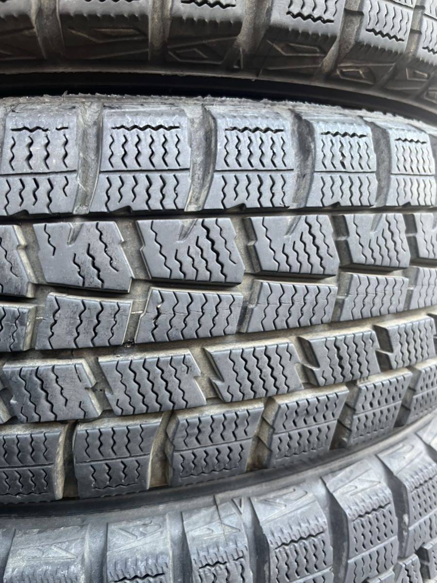 155/65R14ダンロップ WINTERMAXX スタッドレスタイヤ DUNLOP 4本セット18年製ラパンワゴンR N-BOX NーWGNN-ONEバリ山！！_画像3