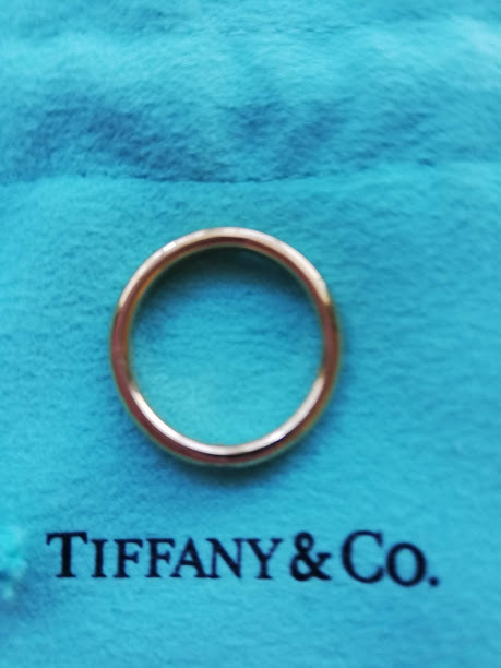 送料込♪TIFFANY&Co. ティファニー スタッキングバンドリング ダイヤ1P ゴールド ＃7号_画像3