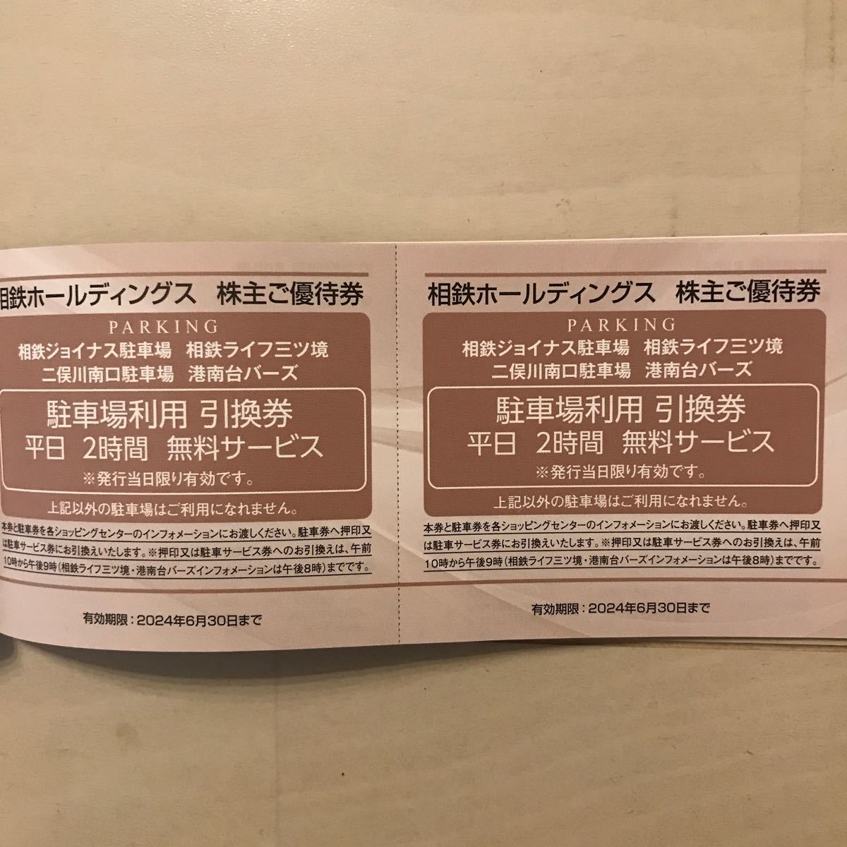 相鉄ホールディングス株主優待券（冊子）_画像3