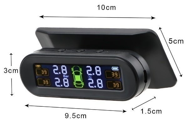 ★Forauto タイヤ 圧力 センサーと 4 外部センサー燃料保存 車の タイヤ空気圧 モニターシステム tpms 温度警告_画像6