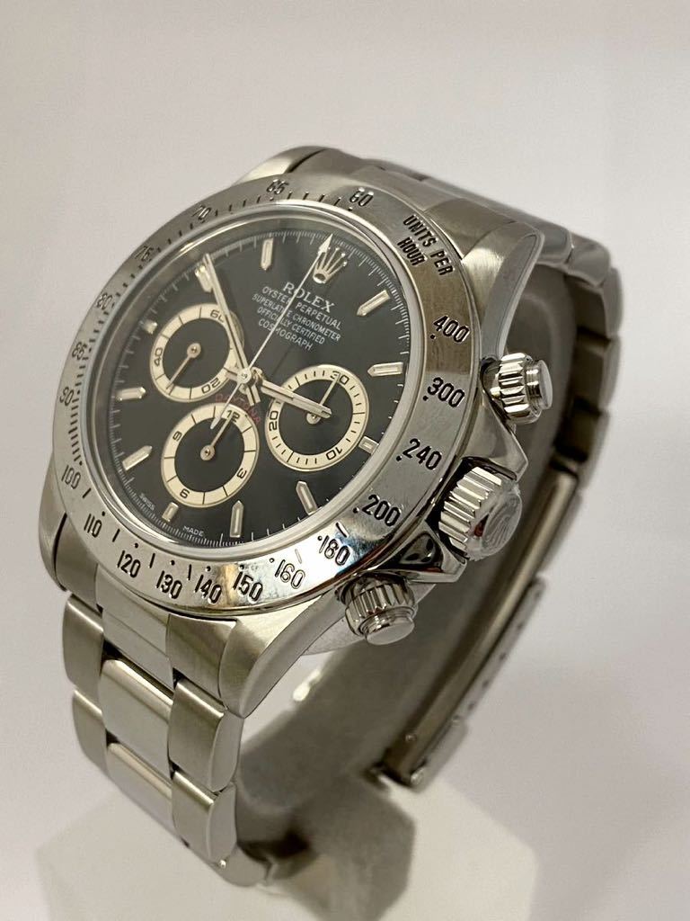 極美品 ROLEX ロレックス 16520 デイトナ SS ブラック文字盤 自動巻 腕時計 エルプリメロ メンズ 箱 T番の画像2