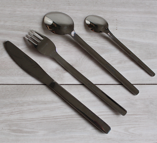 * unused new goods *Steinbach(shu Thai mba is ) company cutlery set 24 pcs set 077