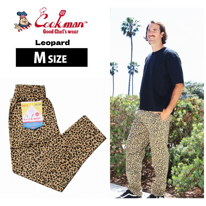 COOKMAN クックマン シェフパンツ Chef Pants Leopard レオパード アニマル柄 Mサイズ 231-31881 ゆうパケット1点まで送料無料_画像1