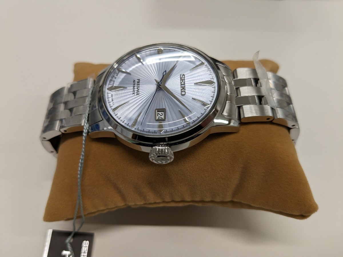 ★SEIKO セイコー SARY161 プレサージュ　メカニカル★カクテル　アイスブルー★シースルーバック ★自動巻　手巻つき　メンズ ★_画像7