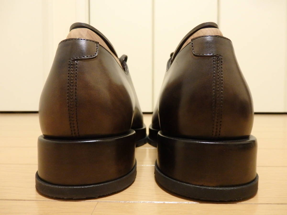 ☆新品！ 最高峰！ サントーニ Santoni リミテッドエディション Limited Edition ホールカット 付属品完備 6サイズ DBR☆_画像6