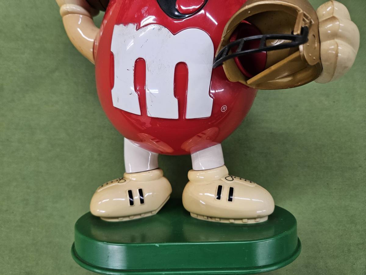 ★売切り★M&M's エムアンドエムズ チョコレートディスペンサー アメフトフィギュア オブジェ USAヴィンテージ雑貨 中古 No.K3_画像5