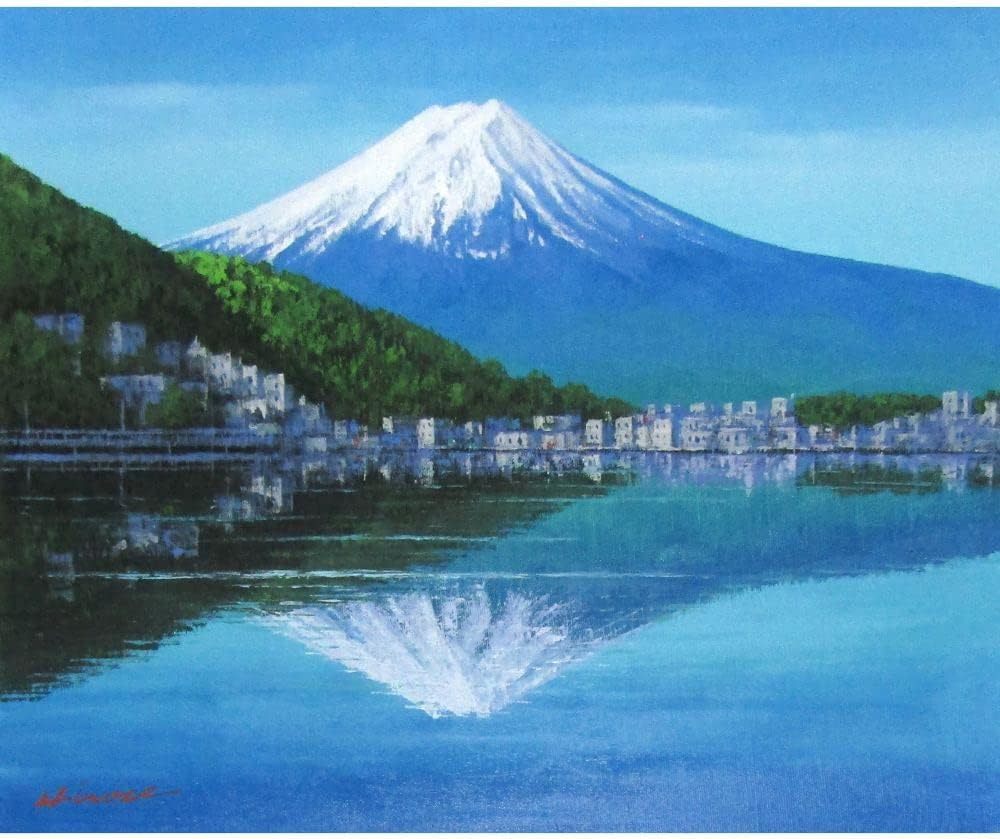 真作】 奇跡の存在 入手困難 逆さ富士 富士山 絵画 絵 油彩画 真作】 奇跡の存在 入手困難 逆さ富士 富士山 絵画 絵 油彩画