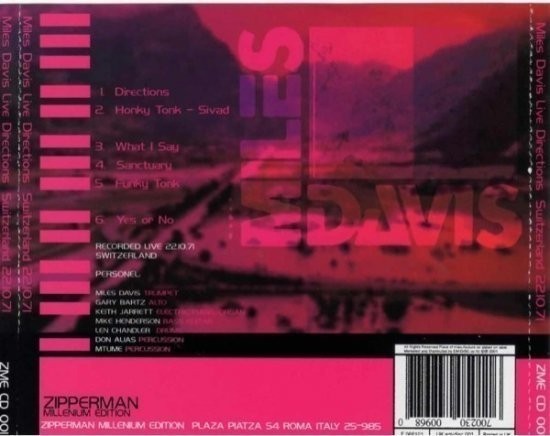 MILES DAVIS/LIVE DIRECTIONS(1CD/6トラック)の画像2