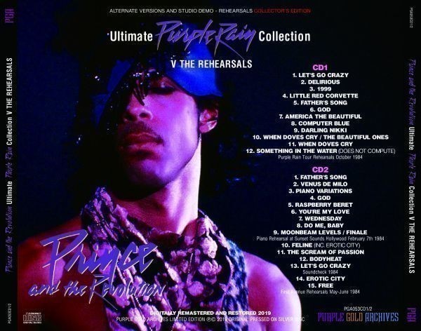 プリンス / PURPLE RAIN : ULTIMATE COLLECTION V THE REHEARSALS 新品プレス2CD_画像3