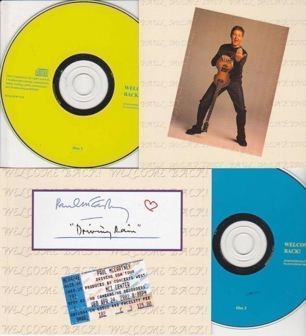 Paul McCartney / Welcome Back! (2CD+スリップケース) Live In Washington DC 新品輸入プレス盤２CD_画像3