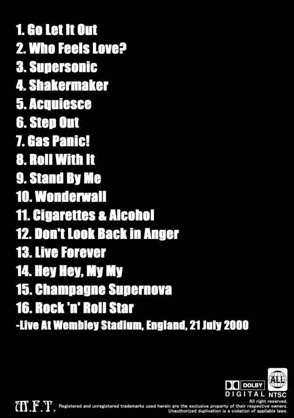 OASIS / WEMBLEY STADIUM 2000 オアシス_画像2