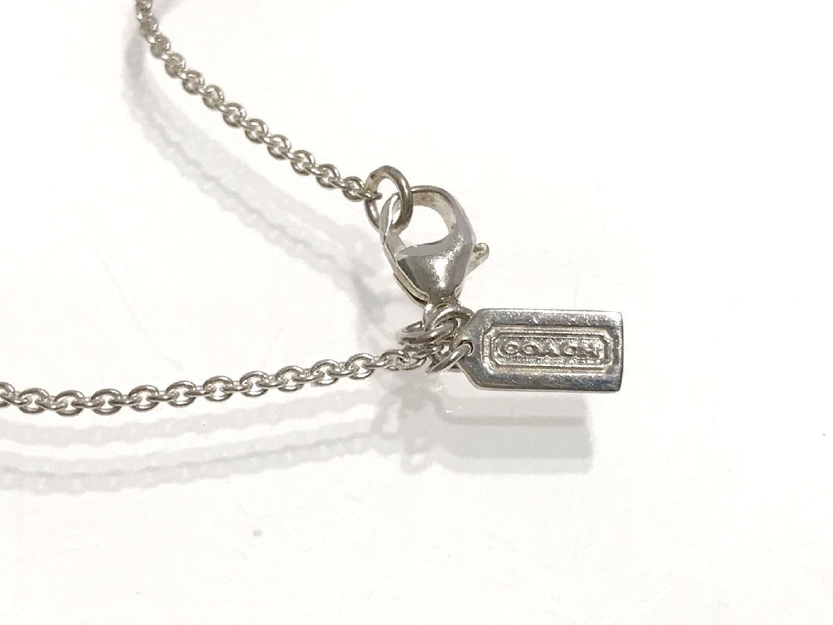 #[YS-1] Coach COACH necklace # Star star motif silver made 925 sterling silver top 2.3cm×1.2cm [ including in a package possibility commodity ]#D