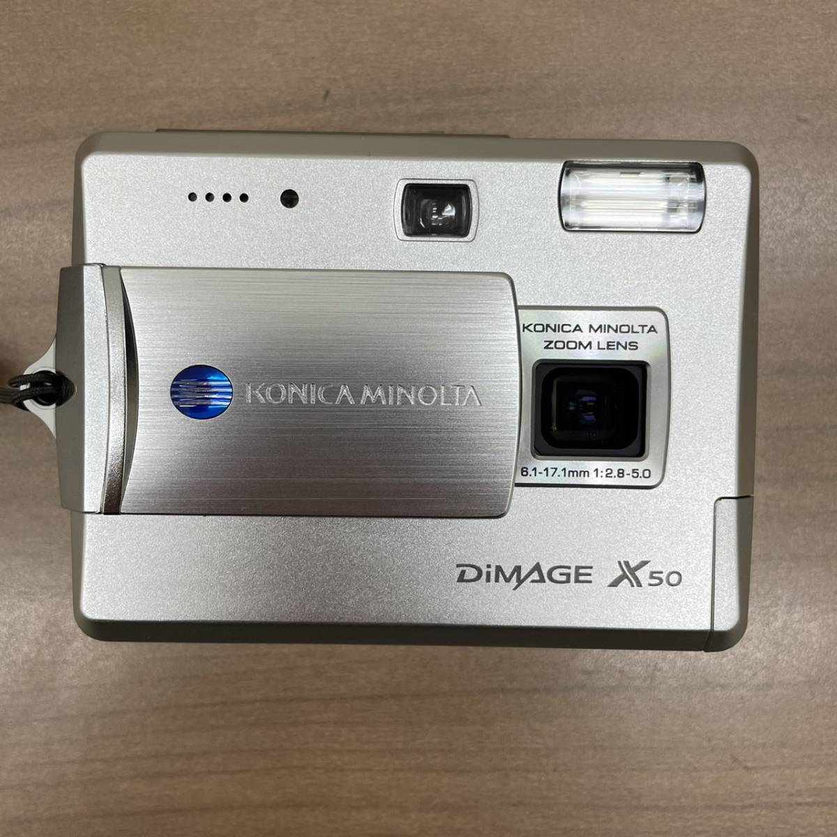 【KONICA MINOLTA】DIMAGE X50 ZOOM LENS 6.1-17.1mm/1:2.8-5.0 デジタルカメラ コンパクトカメラ ケース付き★13385_画像2