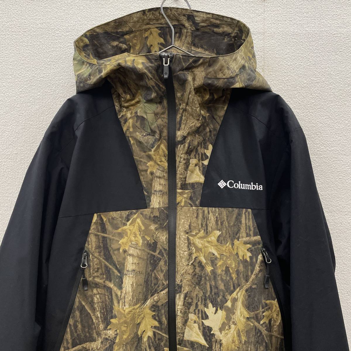 Columbia コロンビア デクルーズサミットパターンドジャケット ウッドカモ 迷彩 ナイロンジャケット size M 72890