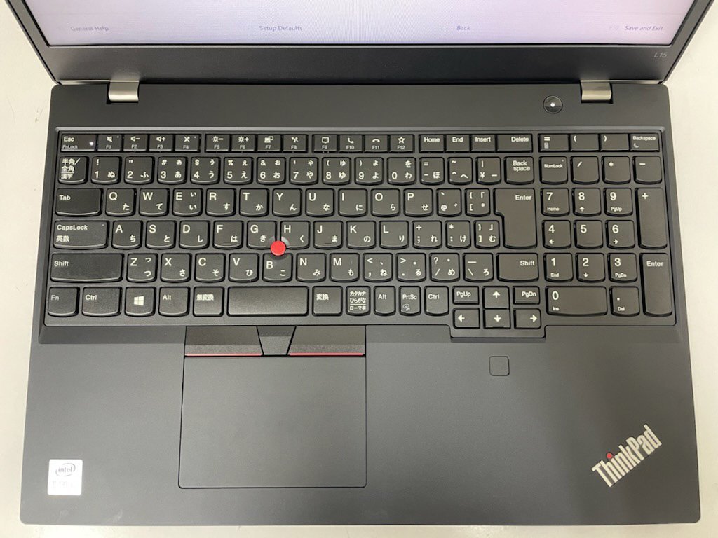 【UEFI起動確認済み／中古】ThinkPad L15 Gen1 【20U3-000VJP】 (Core i5-10210U, RAM8GB, SSD/HDD無し) ★本体のみ（ACアダプタ無し）_画像7