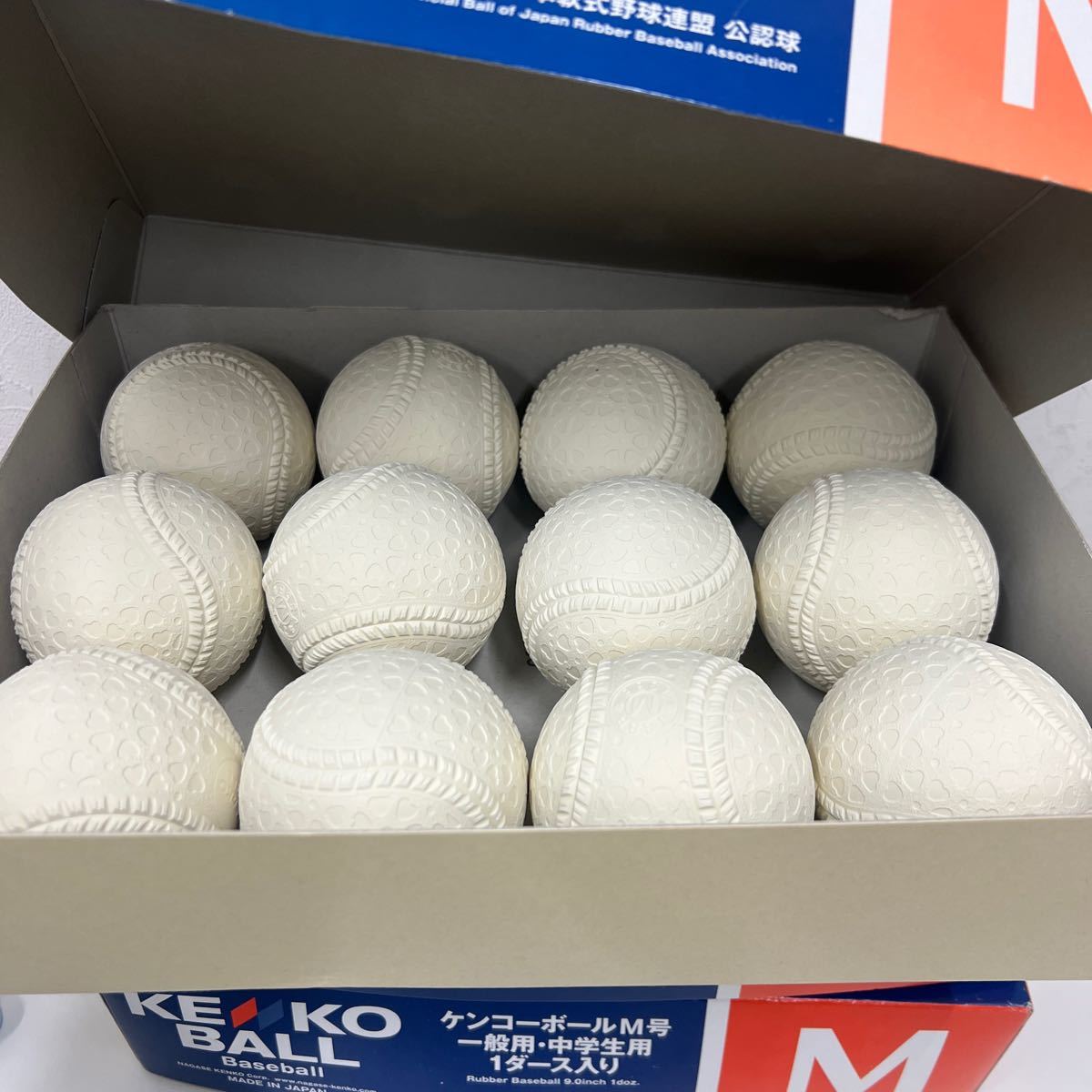 ⑫【3箱セット】KENKO BALL ケンコーボールM号　一般用・中学生用　1ダース入り_画像3