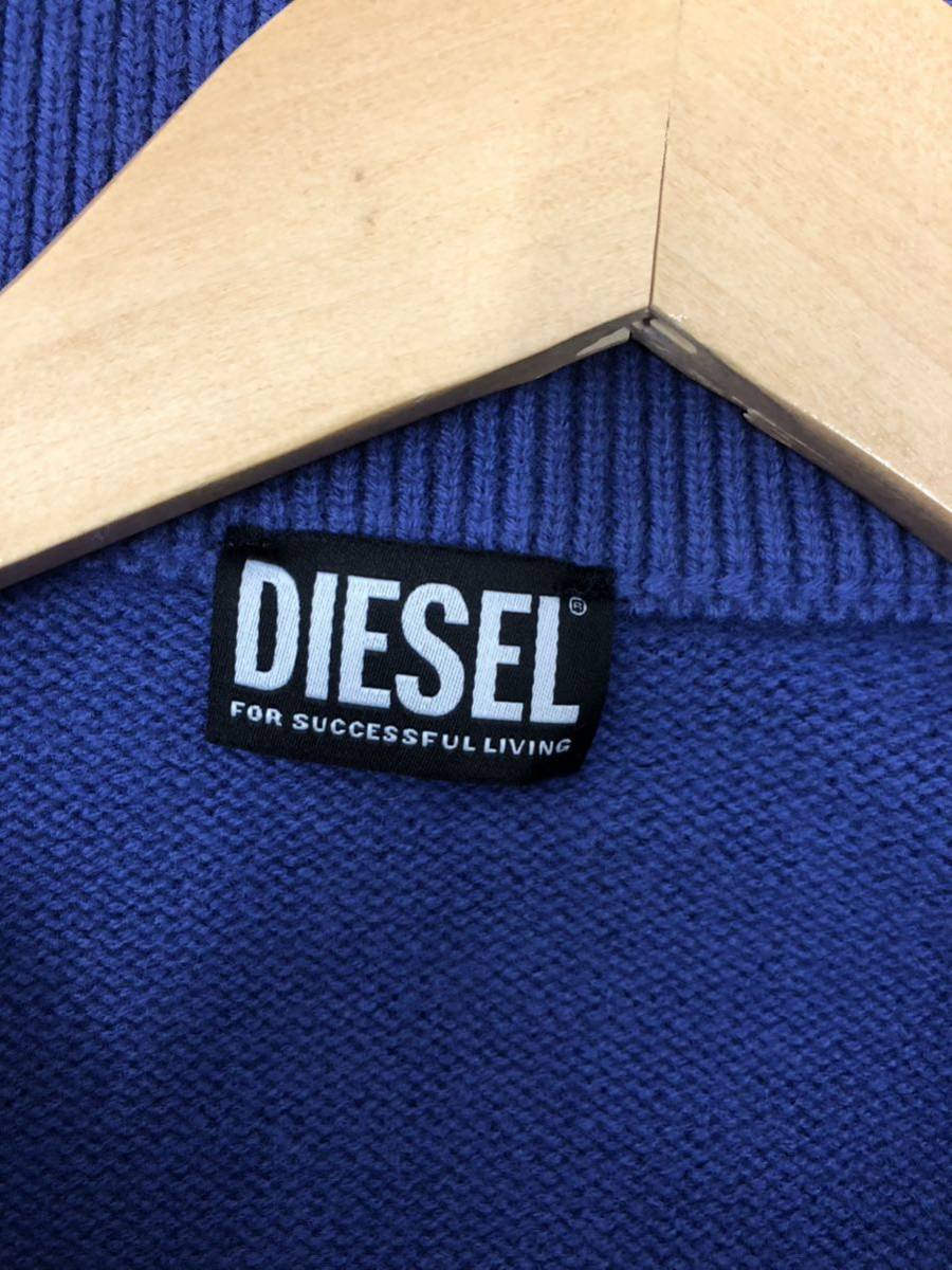 ⑫DIESEL ディーゼル 長袖ワンピース XXS ウール PUPパープル無地 A04873_画像7