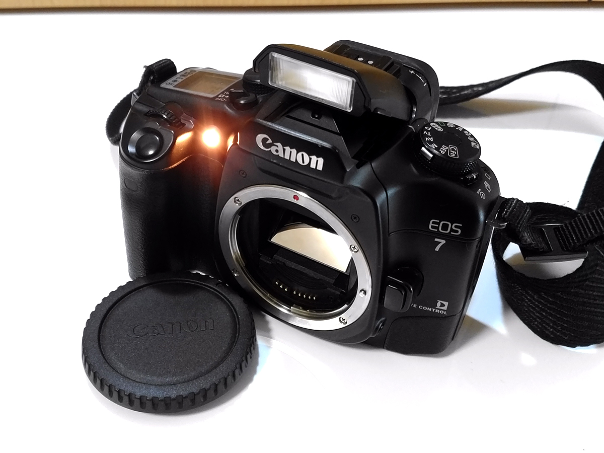 【 動作品 / ジャンク 】 CANON EOS 7 (ELAN 7E / EOS 30) SLR Film Camera キヤノン 一眼レフ フィルムカメラ_画像1