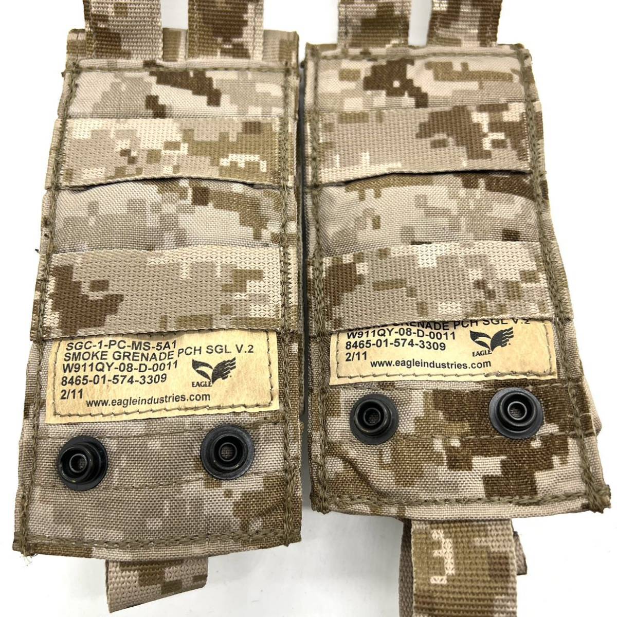 送料無料 2個 実物未使用 Eagle Smoke Grenade Pouch Single V2 シングル スモークグレネードポーチ V.2 AOR1 SEAL DEVGRU_画像4