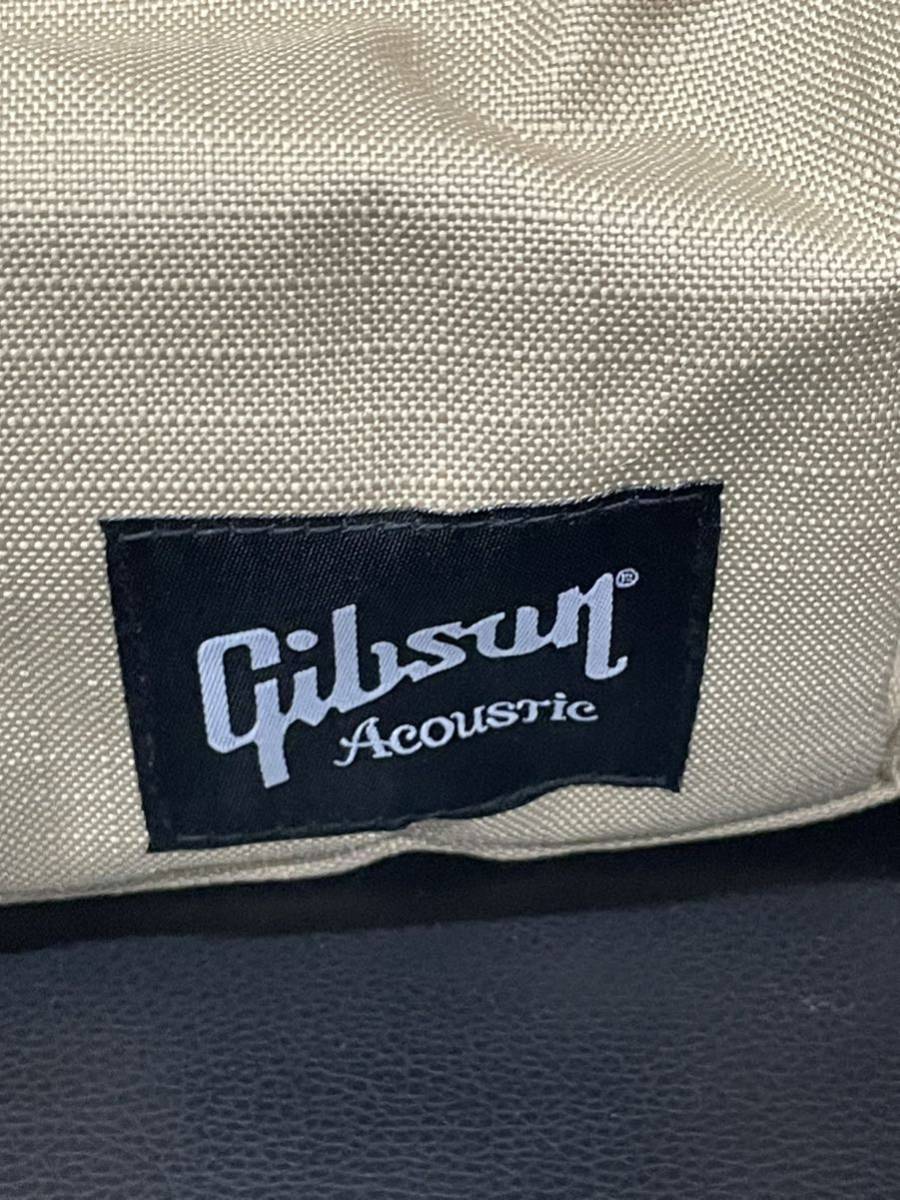 【TK1214】Gibson ギブソン ショルダーバッグ ベージュ Acoustic 肩がけ _画像2