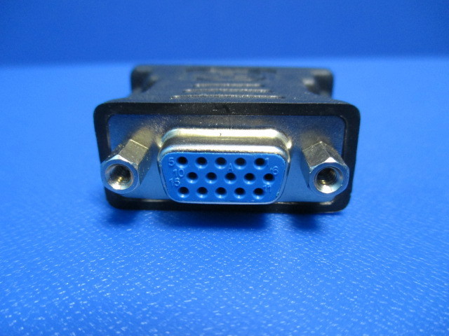DVI-A мужской = VGA(D-sub 15 булавка ) женский изменение адаптер позолоченный булавка принятие черный аналог VGA монитор изменение коннектор 