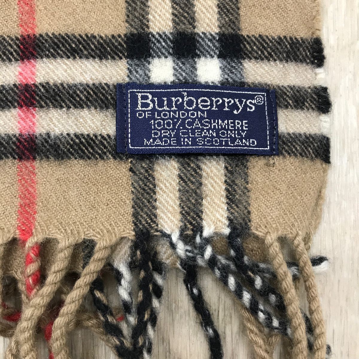 C◇ BURBERRY バーバリー / マフラー ノバチェック カシミヤ 100