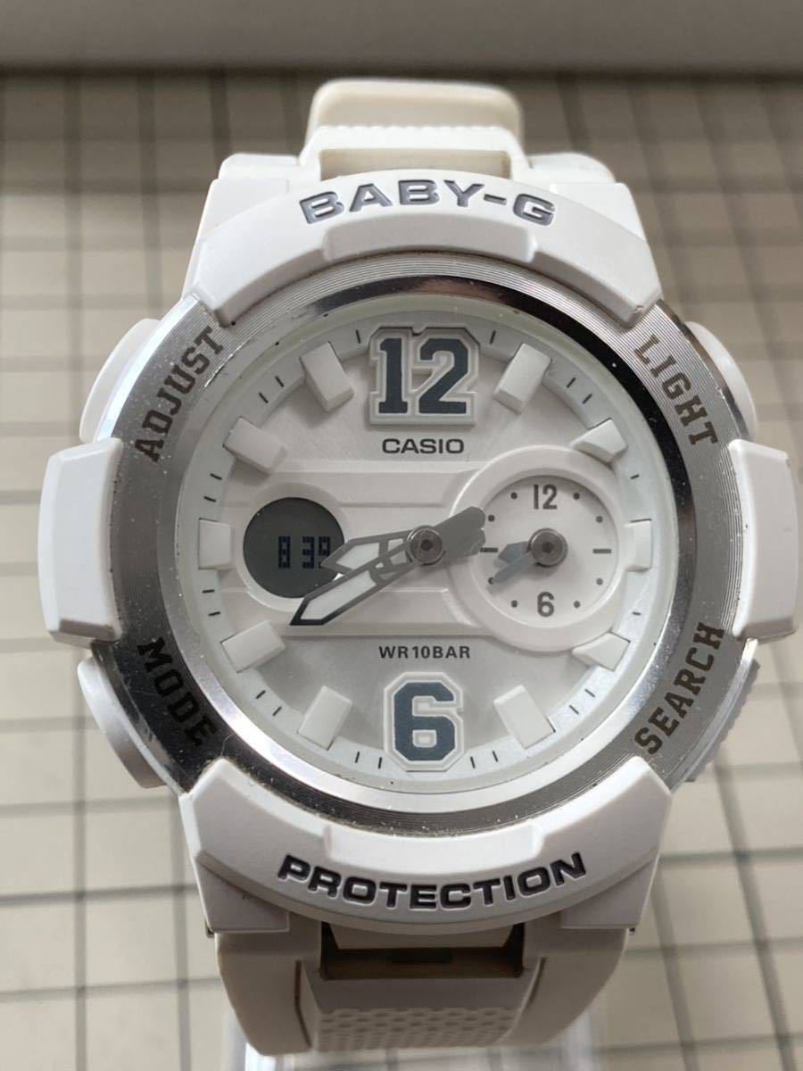 ☆ CASIO Baby-G [5465]BGA-210 DUAL DIAL WORLD TIME WHITE カシオ ベビーG [5465] デュアル ダイヤルワールドタイム ホワイト 中古品 ☆_画像7